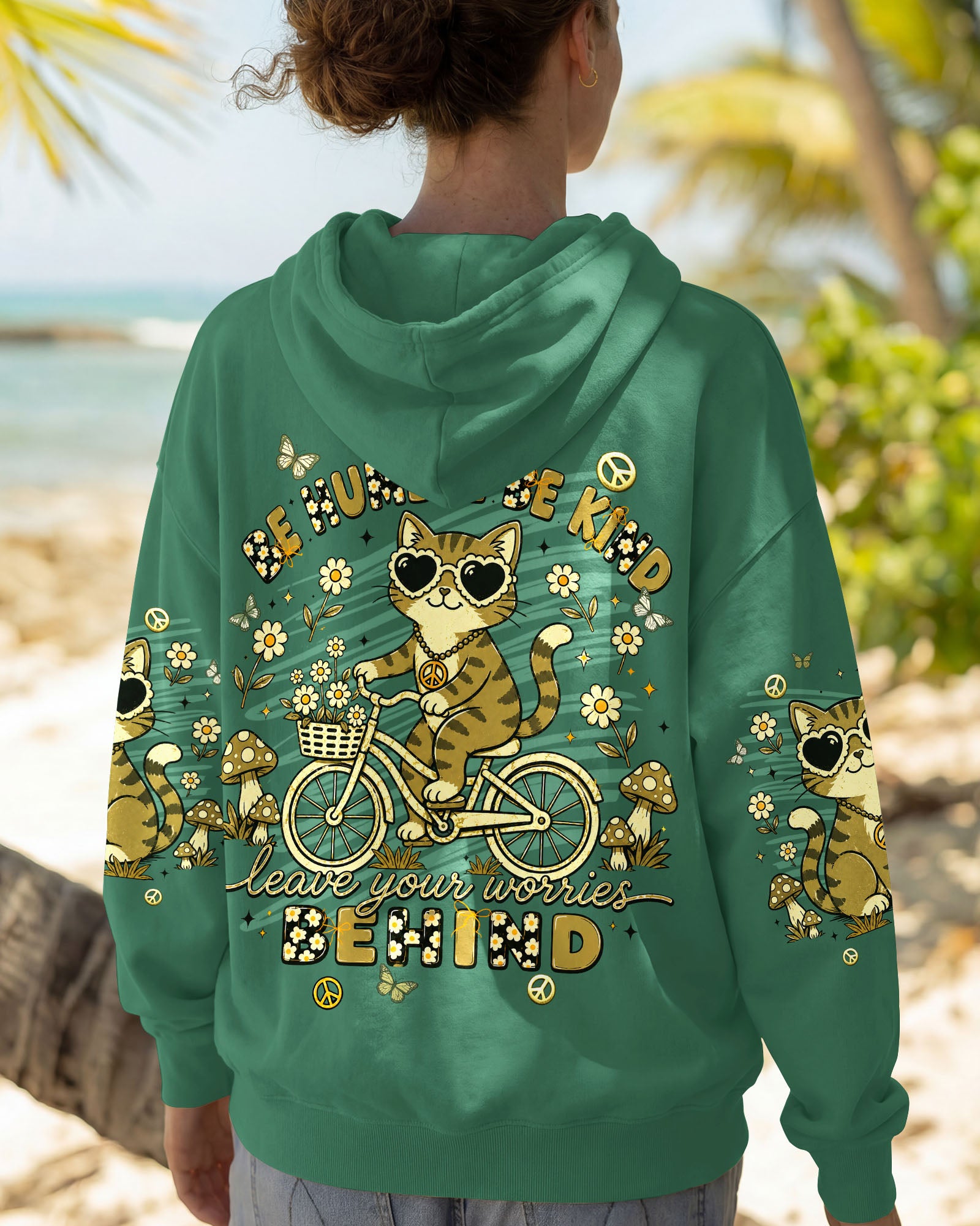 BE HUMBLE BE KIND CAT ALL OVER PRINT - TLNT1407261