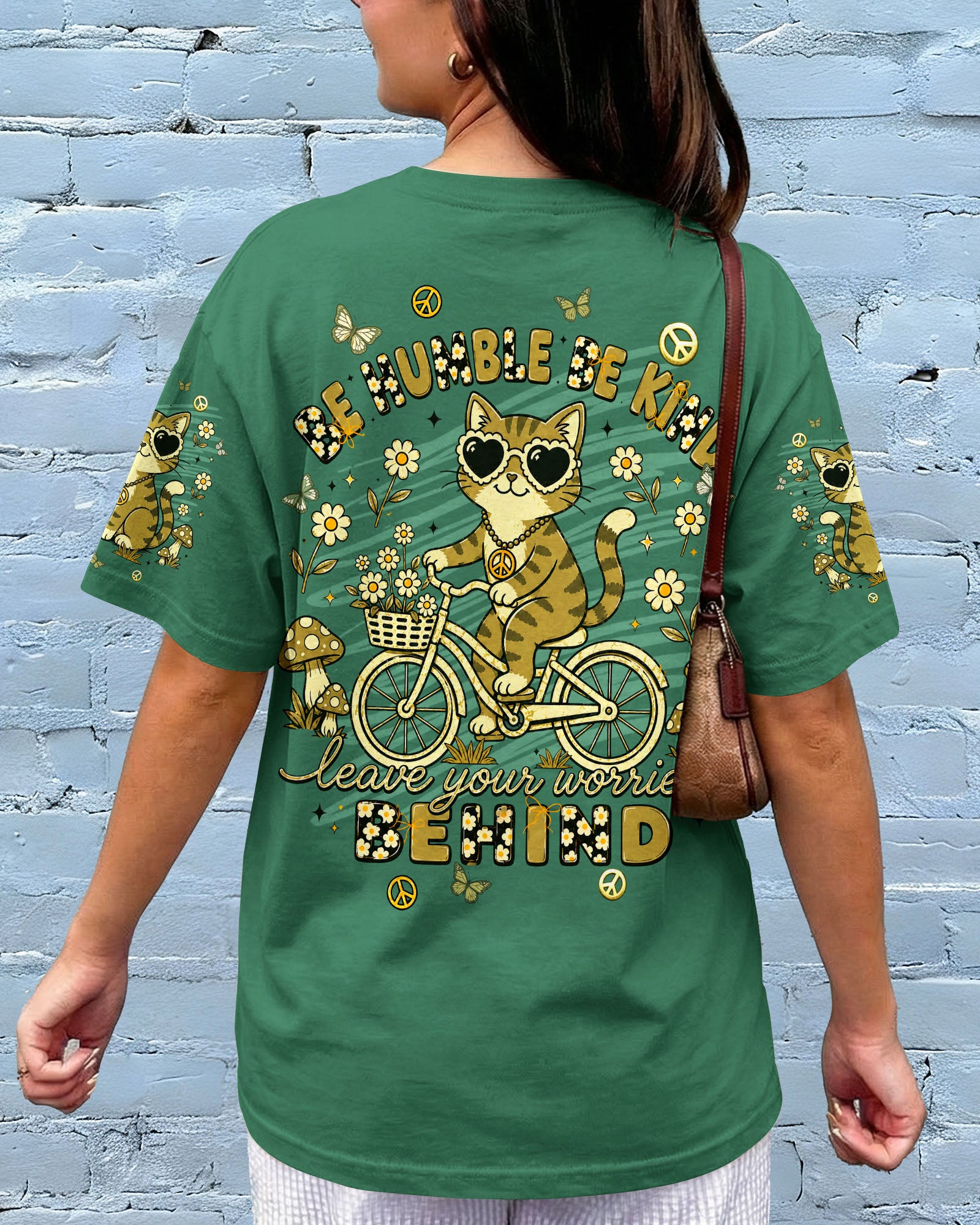 BE HUMBLE BE KIND CAT ALL OVER PRINT - TLNT1407261