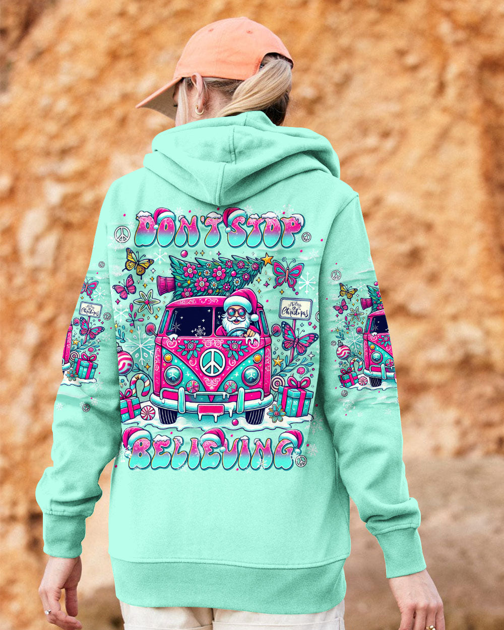 DON'T STOP BELIEVING CHRISTMAS ALL OVER PRINT - TLNT1411244