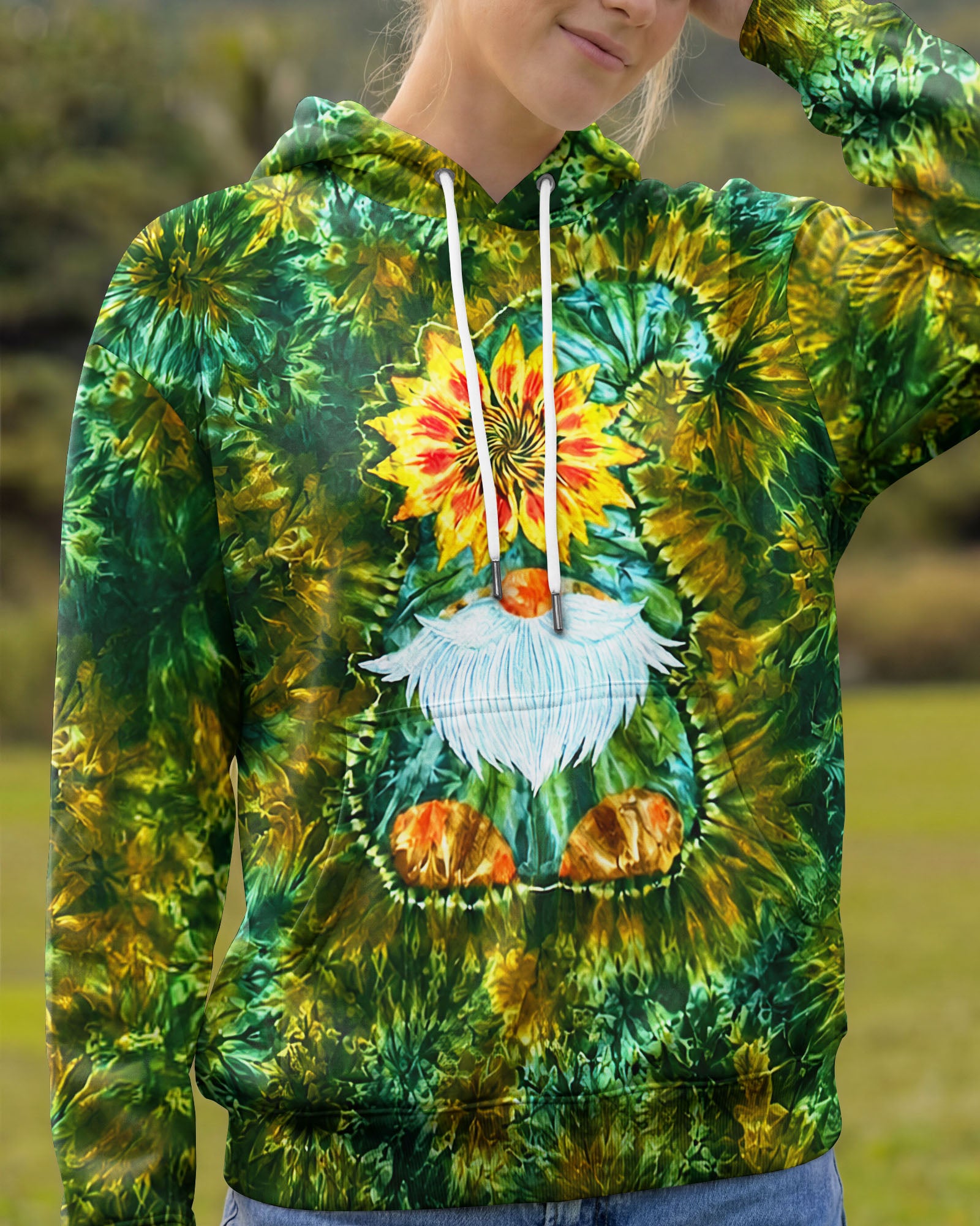 SUNFLOWER GNOME BURST ALL OVER PRINT - TLNT1505264