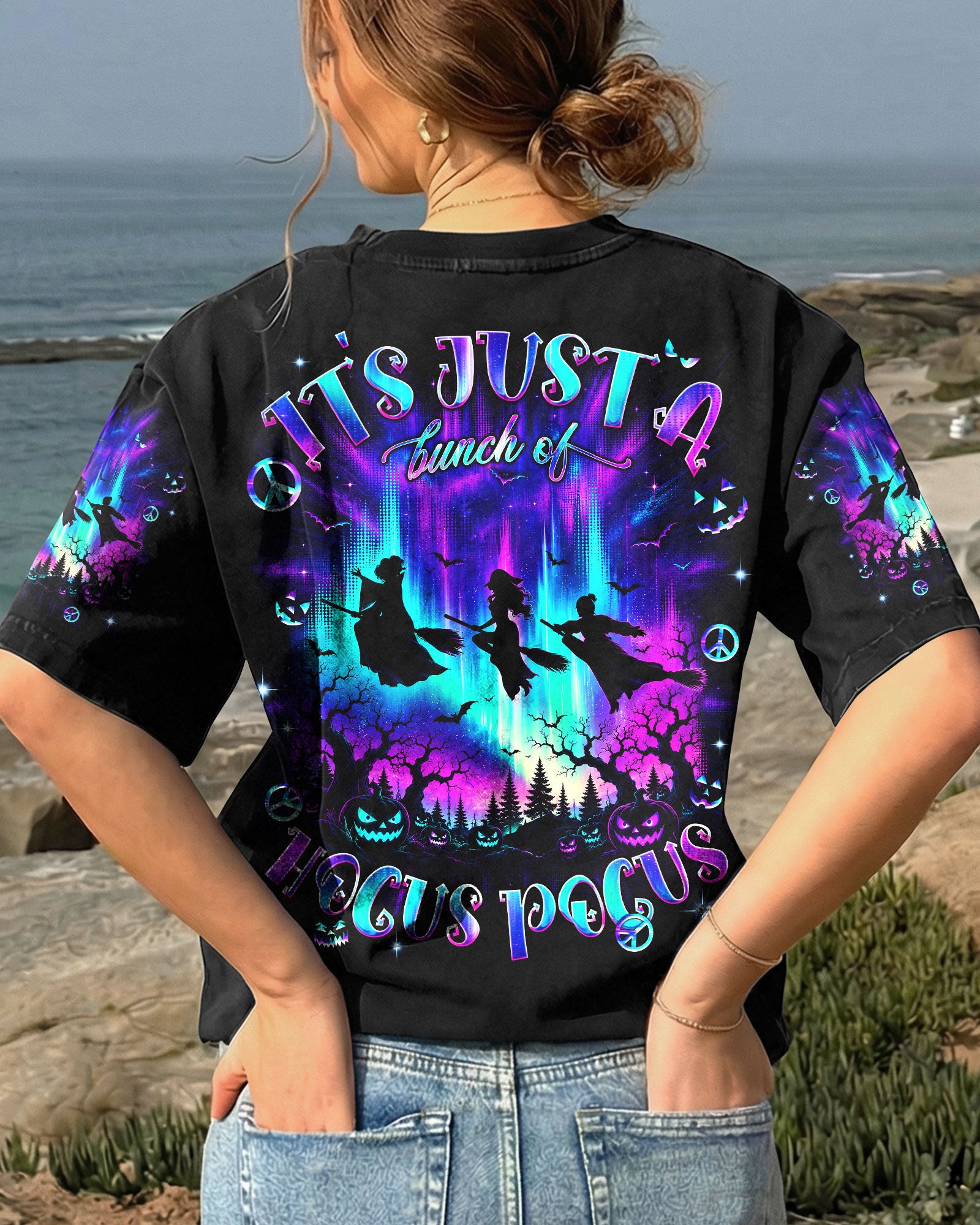 BUNCH OF HOCUS POCUS WITCH HALLOWEEN ALL OVER PRINT  - TLNT1607262