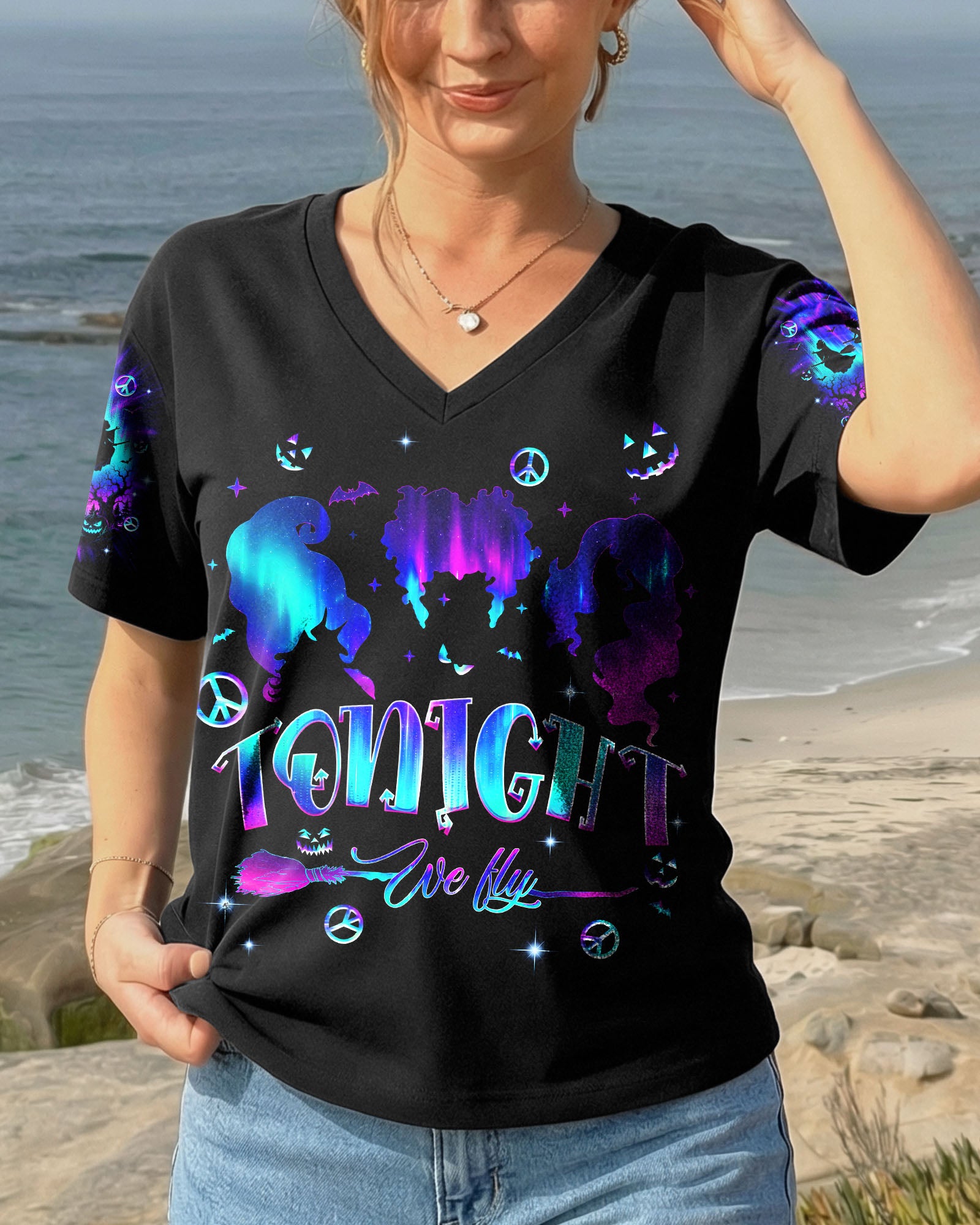 BUNCH OF HOCUS POCUS WITCH HALLOWEEN ALL OVER PRINT  - TLNT1607262