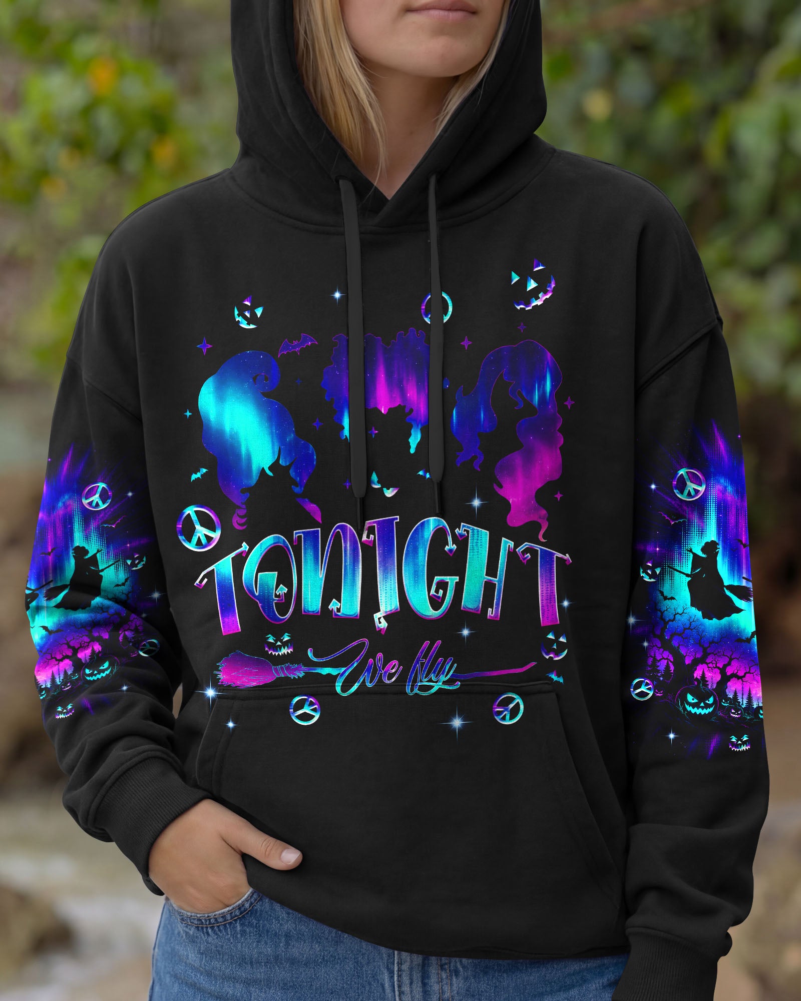 BUNCH OF HOCUS POCUS WITCH HALLOWEEN ALL OVER PRINT  - TLNT1607262