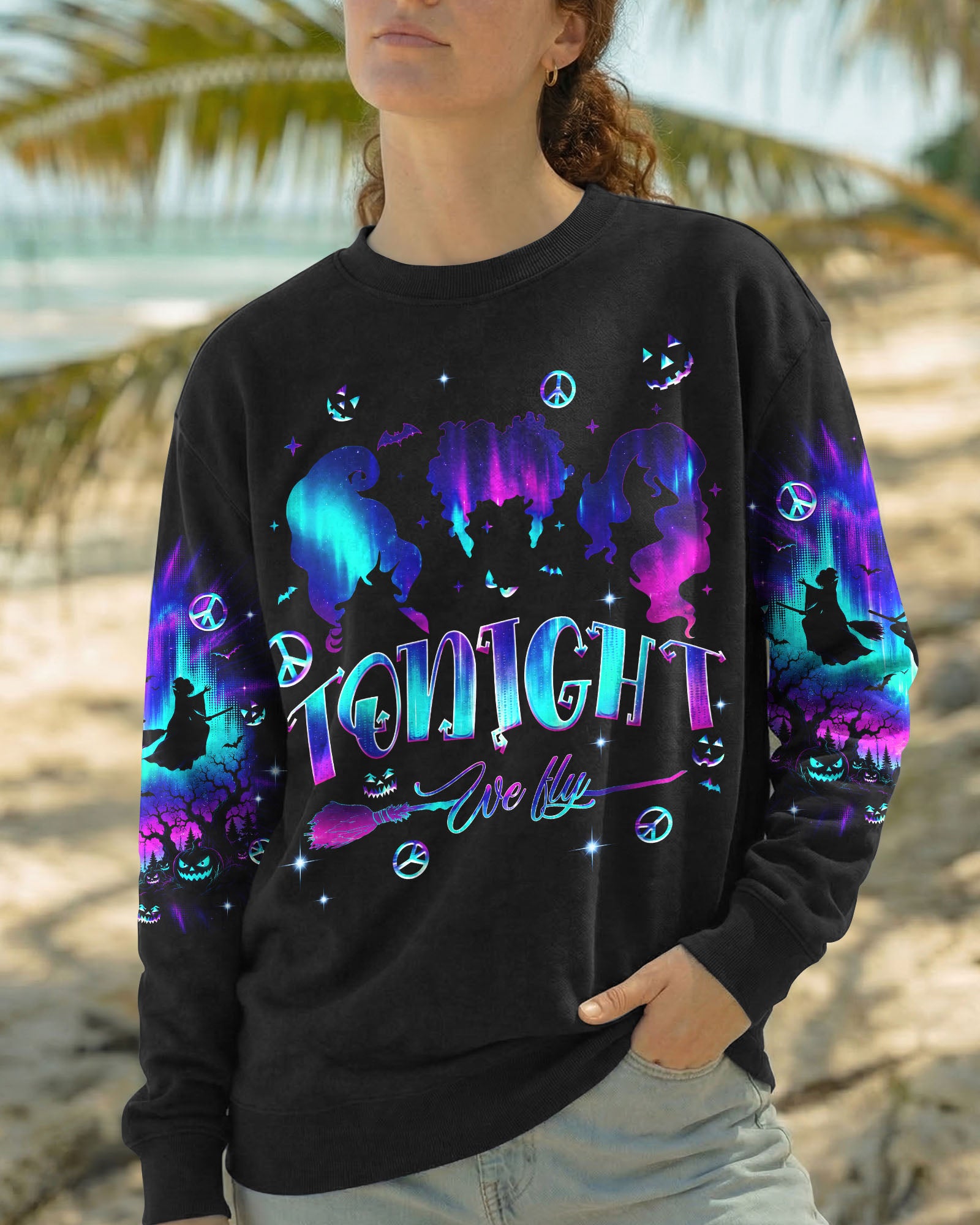 BUNCH OF HOCUS POCUS WITCH HALLOWEEN ALL OVER PRINT  - TLNT1607262
