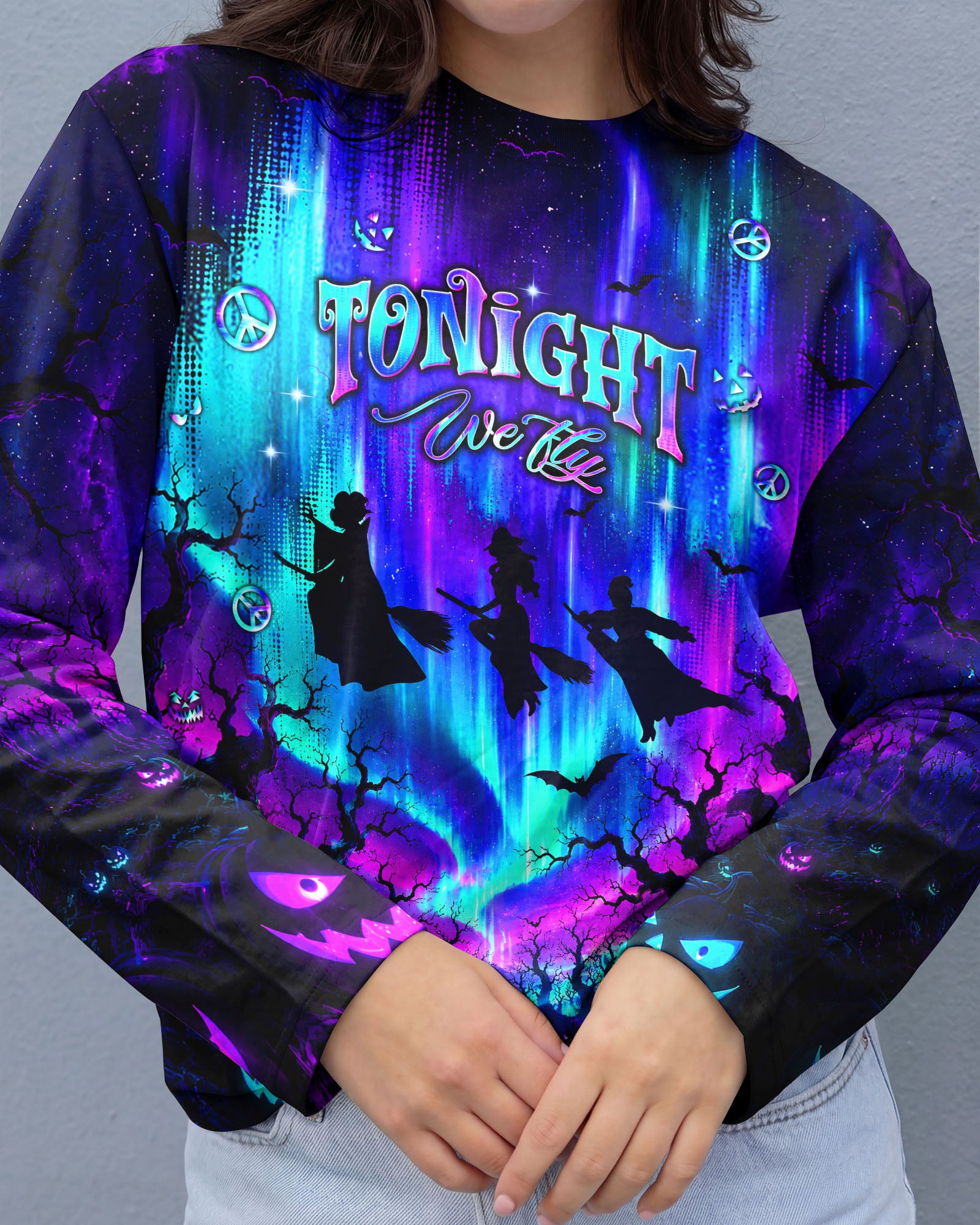 BUNCH OF HOCUS POCUS WITCH HALLOWEEN ALL OVER PRINT  - TLNT1607263