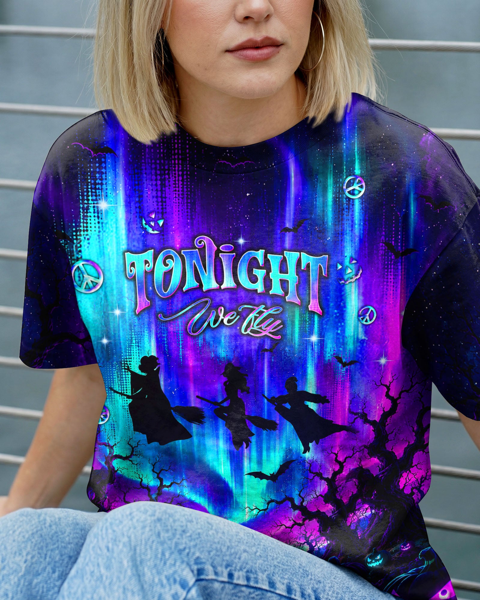 BUNCH OF HOCUS POCUS WITCH HALLOWEEN ALL OVER PRINT  - TLNT1607263
