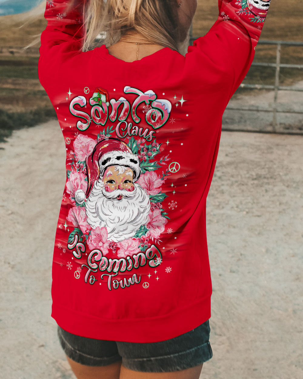SANTA CLAUS IS COMING TO TOWN CHRISTMAS ALL OVER PRINT - TLNT1610242
