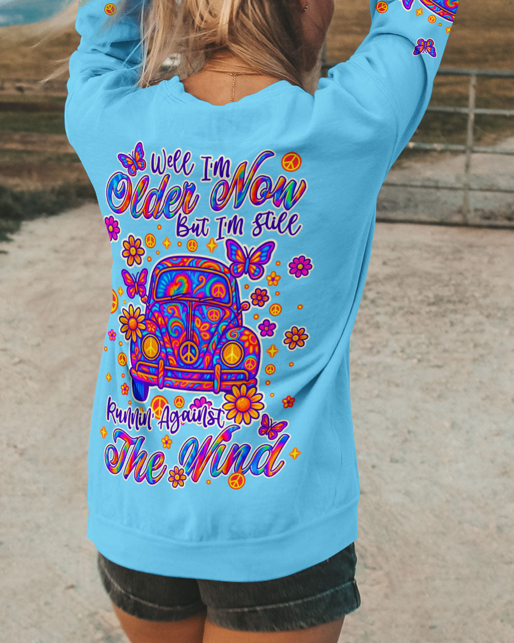 RUNNING AGAINST THE WIND CAR ALL OVER PRINT - TLNT1705252