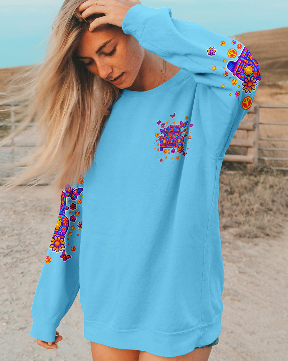 RUNNING AGAINST THE WIND CAR ALL OVER PRINT - TLNT1705252