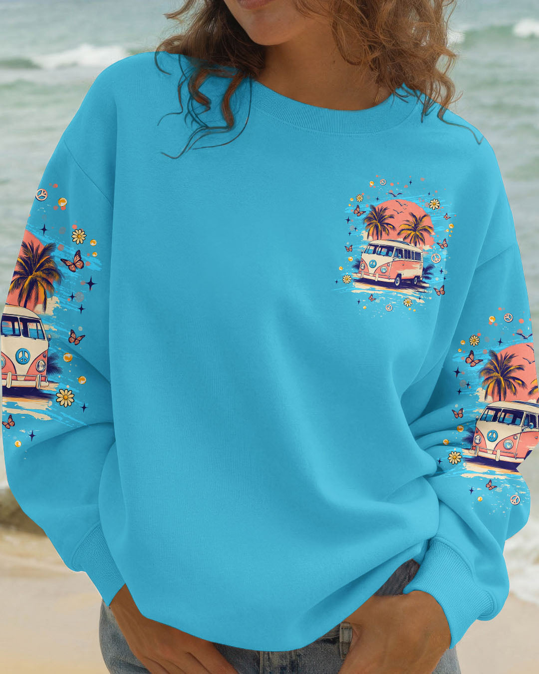 RUNNING AGAINST THE WIND BUS BEACH ALL OVER PRINT - TLNT1711252