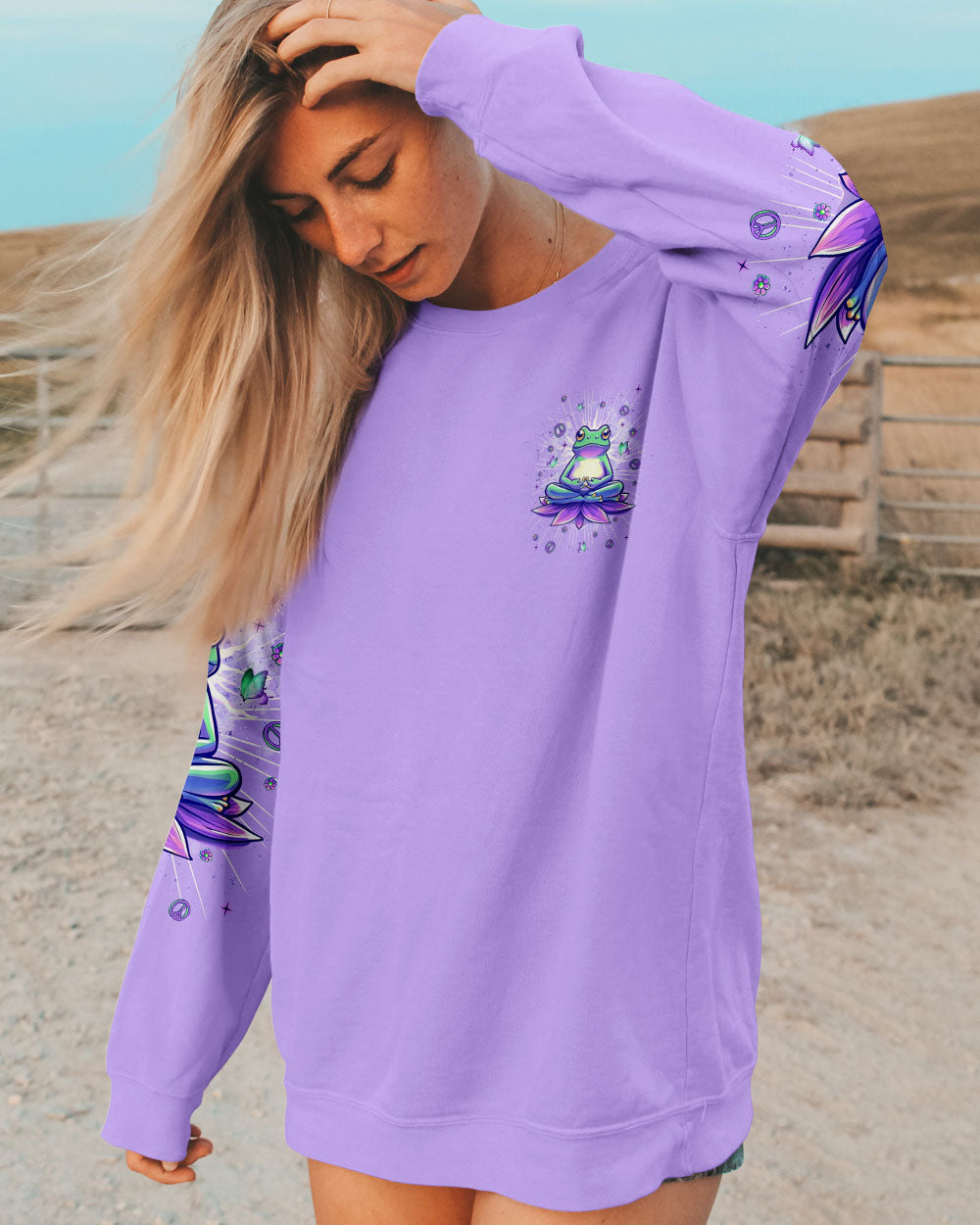 JUST BREATHE FROG ALL OVER PRINT  - TLNT1902255