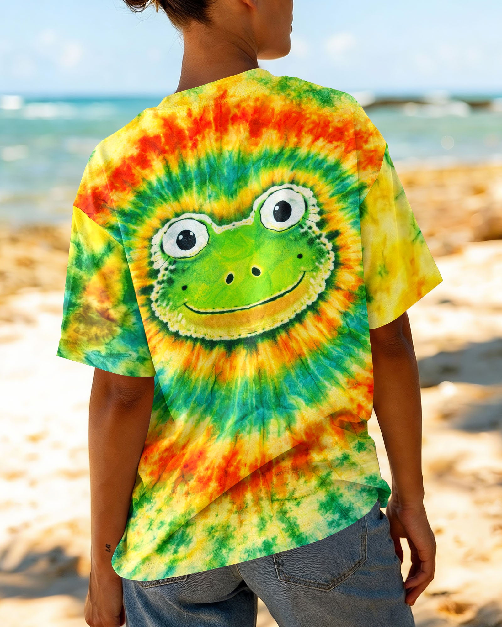 HIPPIE FROG SWIRL  ALL OVER PRINT - TLNT1903262