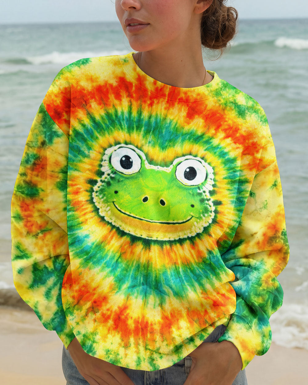 HIPPIE FROG SWIRL  ALL OVER PRINT - TLNT1903262