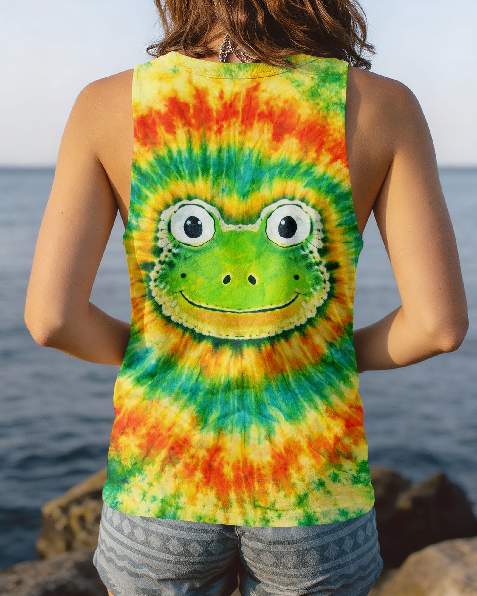 HIPPIE FROG SWIRL  ALL OVER PRINT - TLNT1903262