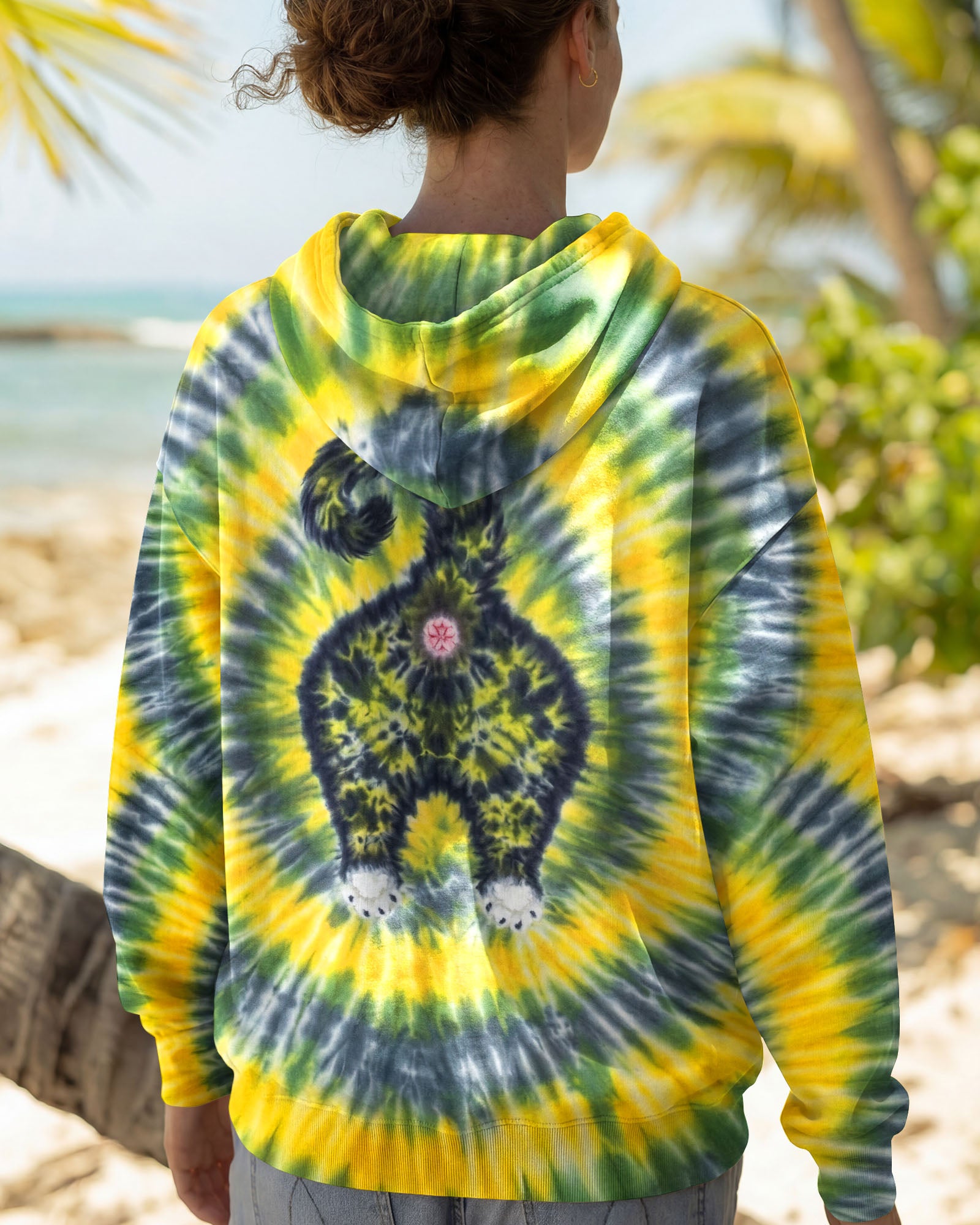 FUNNY CAT  SWIRL  ALL OVER PRINT - TLNT2003261