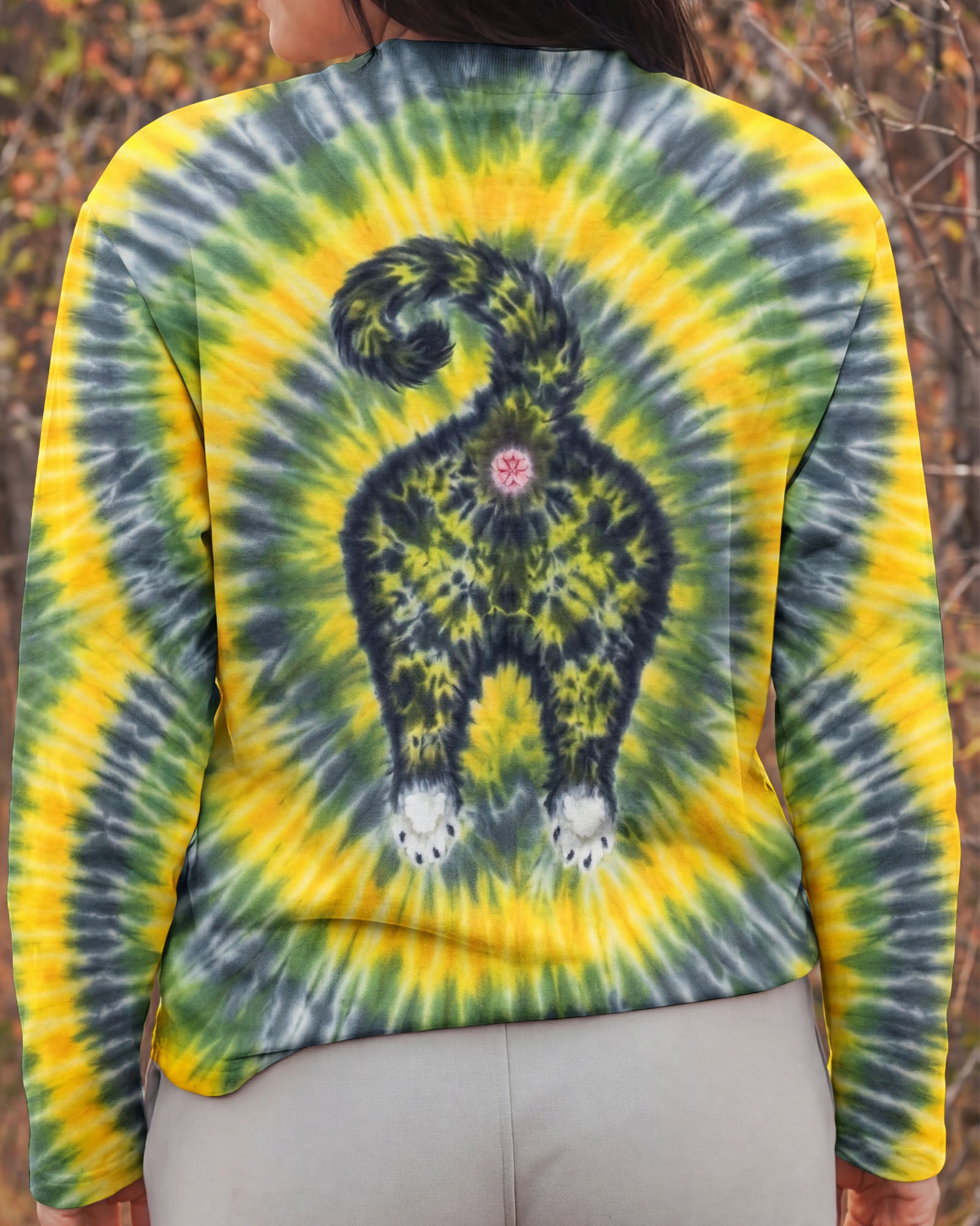 FUNNY CAT  SWIRL  ALL OVER PRINT - TLNT2003261