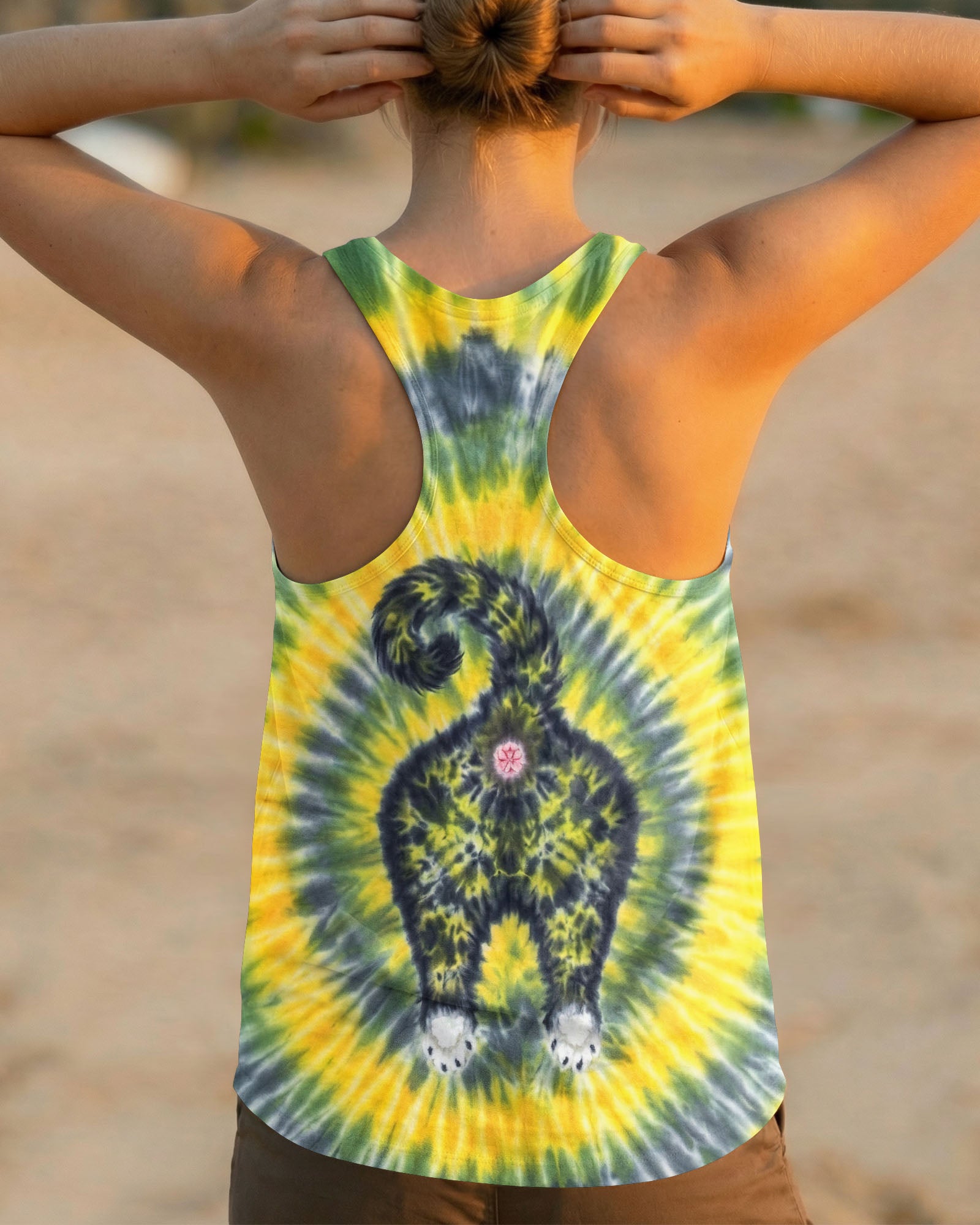 FUNNY CAT  SWIRL  ALL OVER PRINT - TLNT2003261