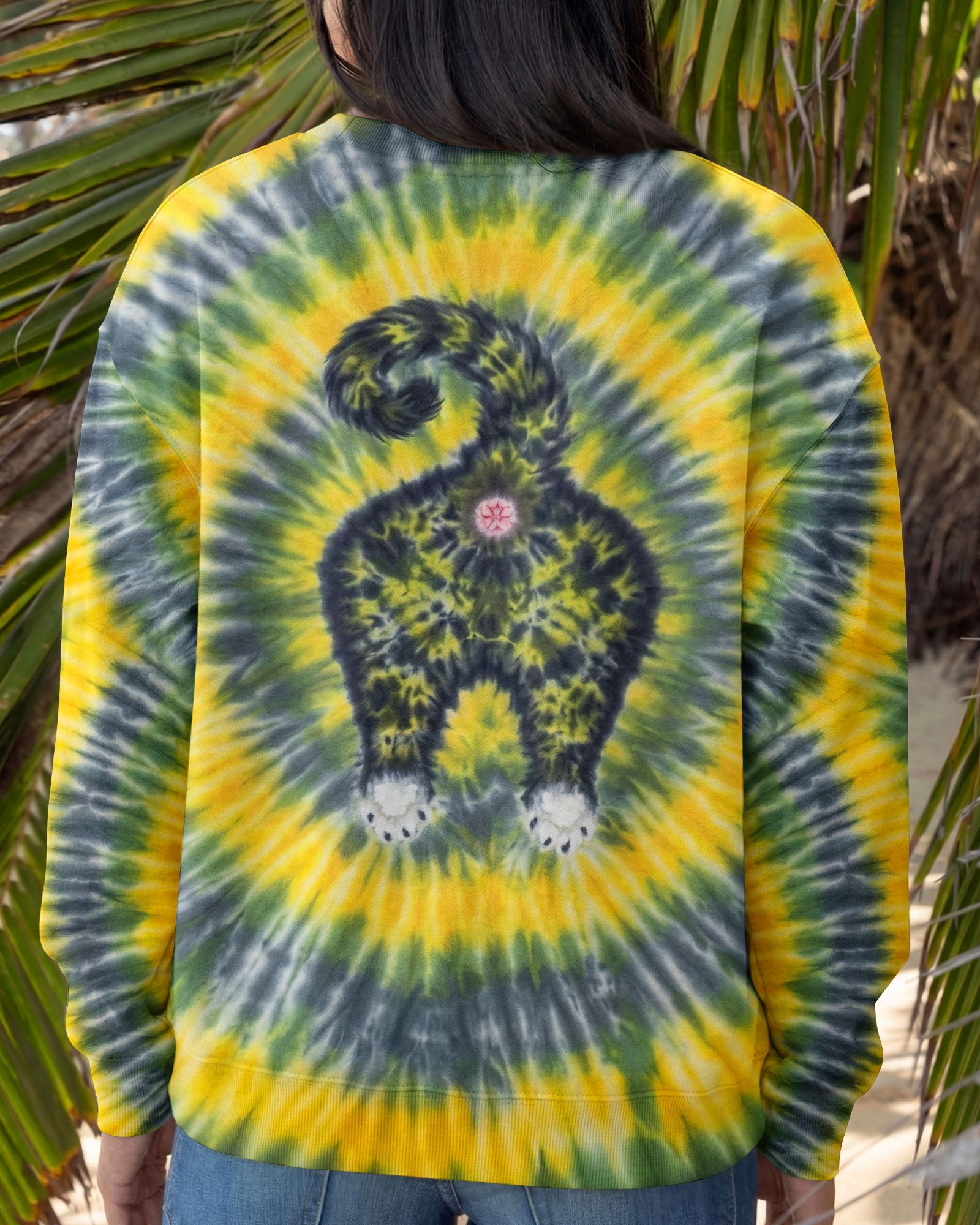 FUNNY CAT  SWIRL  ALL OVER PRINT - TLNT2003261