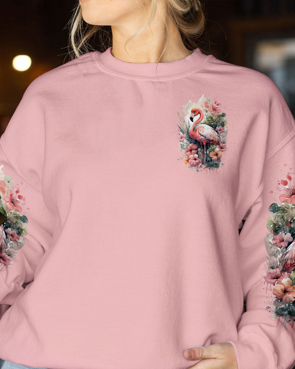 STAND TALL AND BE FABULOUS FLAMINGO ALL OVER PRINT - TLNT2006233