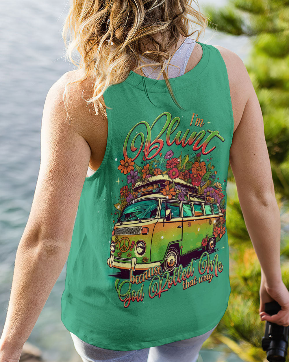 I'M BLUNT BECAUSE GOD ROLLED ME ALL OVER PRINT - TLNT2006234