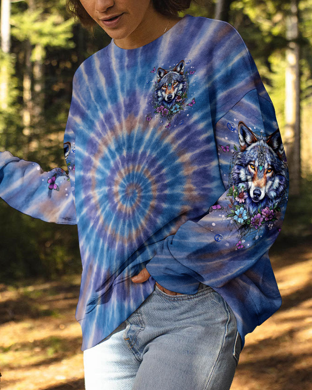 SPIRIT OF A WOLF TIE  DYE ALL OVER PRINT - TLNT2006252