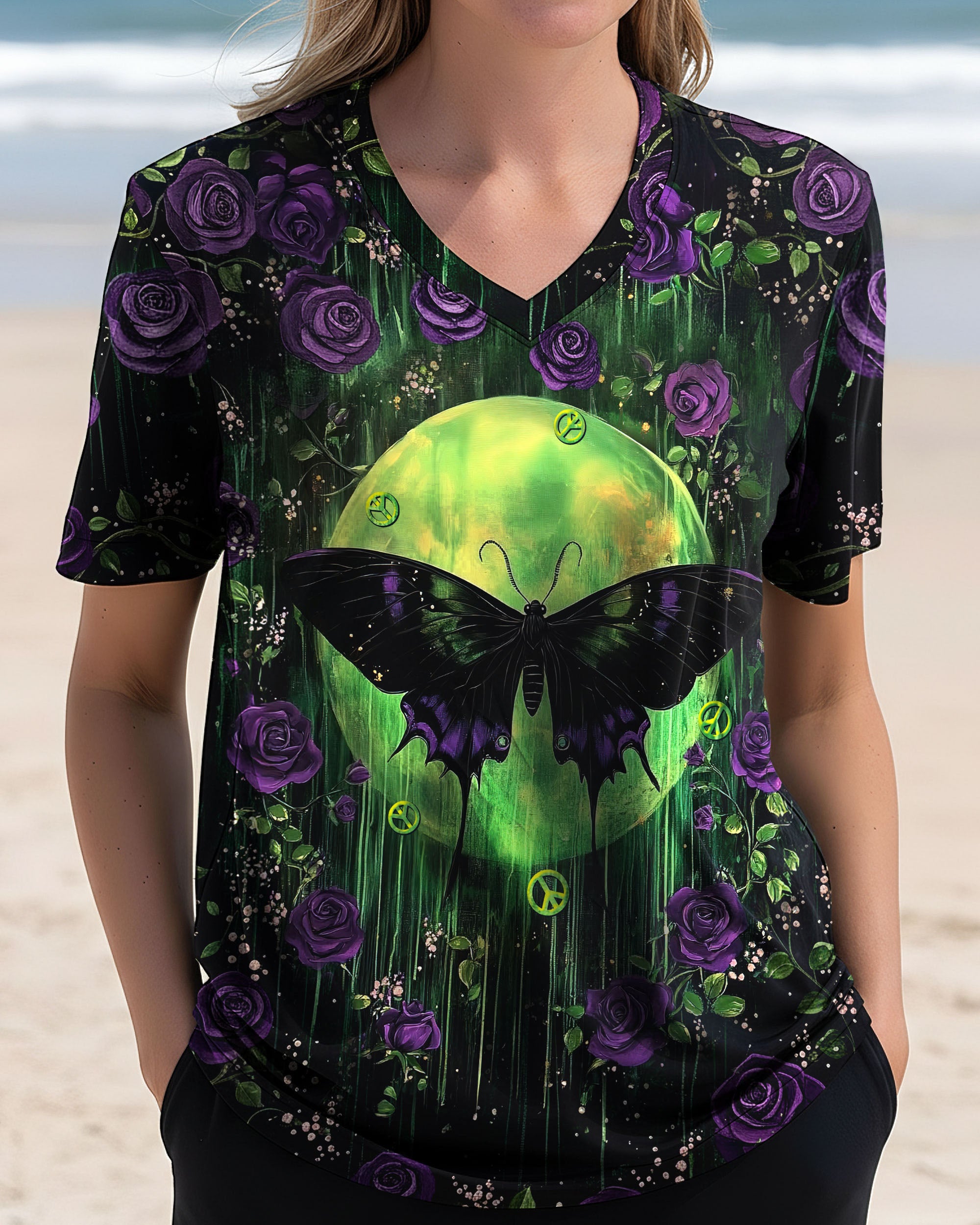 HELLO DARKNESS MY OLD FRIEND BUTTERFLY MOON ALL OVER PRINT - TLNT2011253