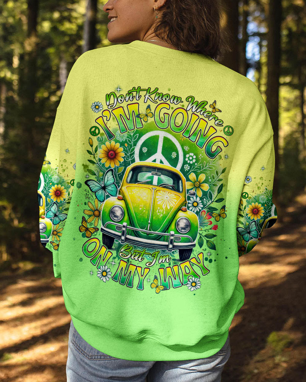 DON'T KNOW WHERE I'M GOING HIPPIE BUS ALL OVER PRINT - TLNT2103251