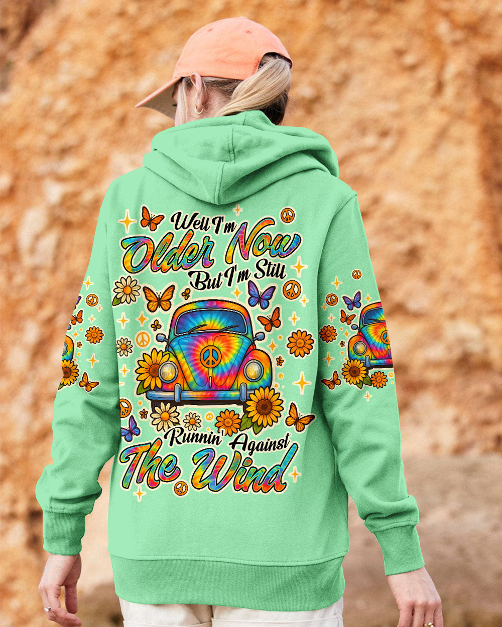 RUNNING AGAINST THE WIND CAR TIE DYE ALL OVER PRINT - TLNT2105253