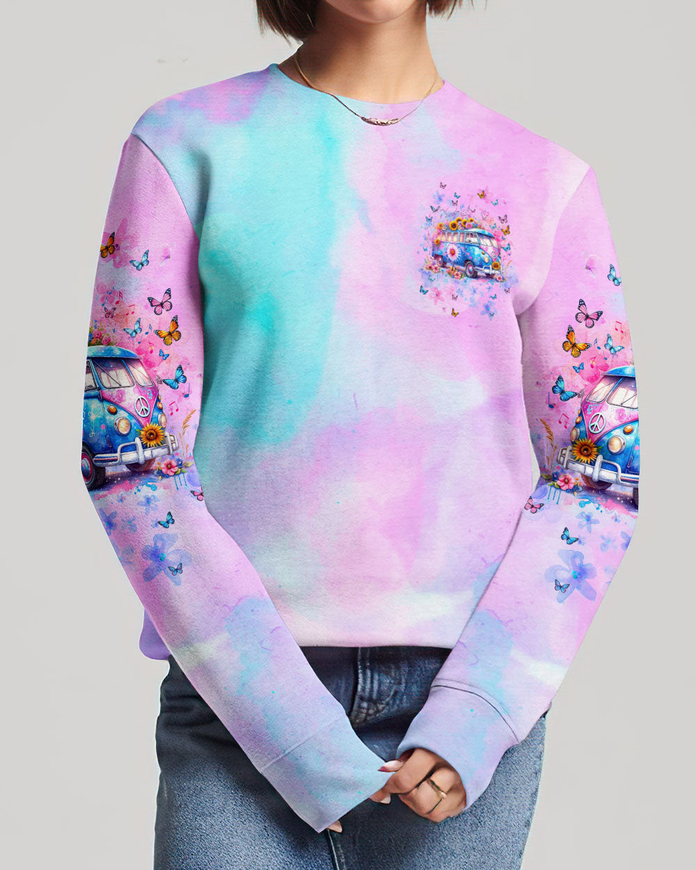 RUNNING AGAINST THE WIND BUS FLORAL ALL OVER PRINT - TLNT2111234