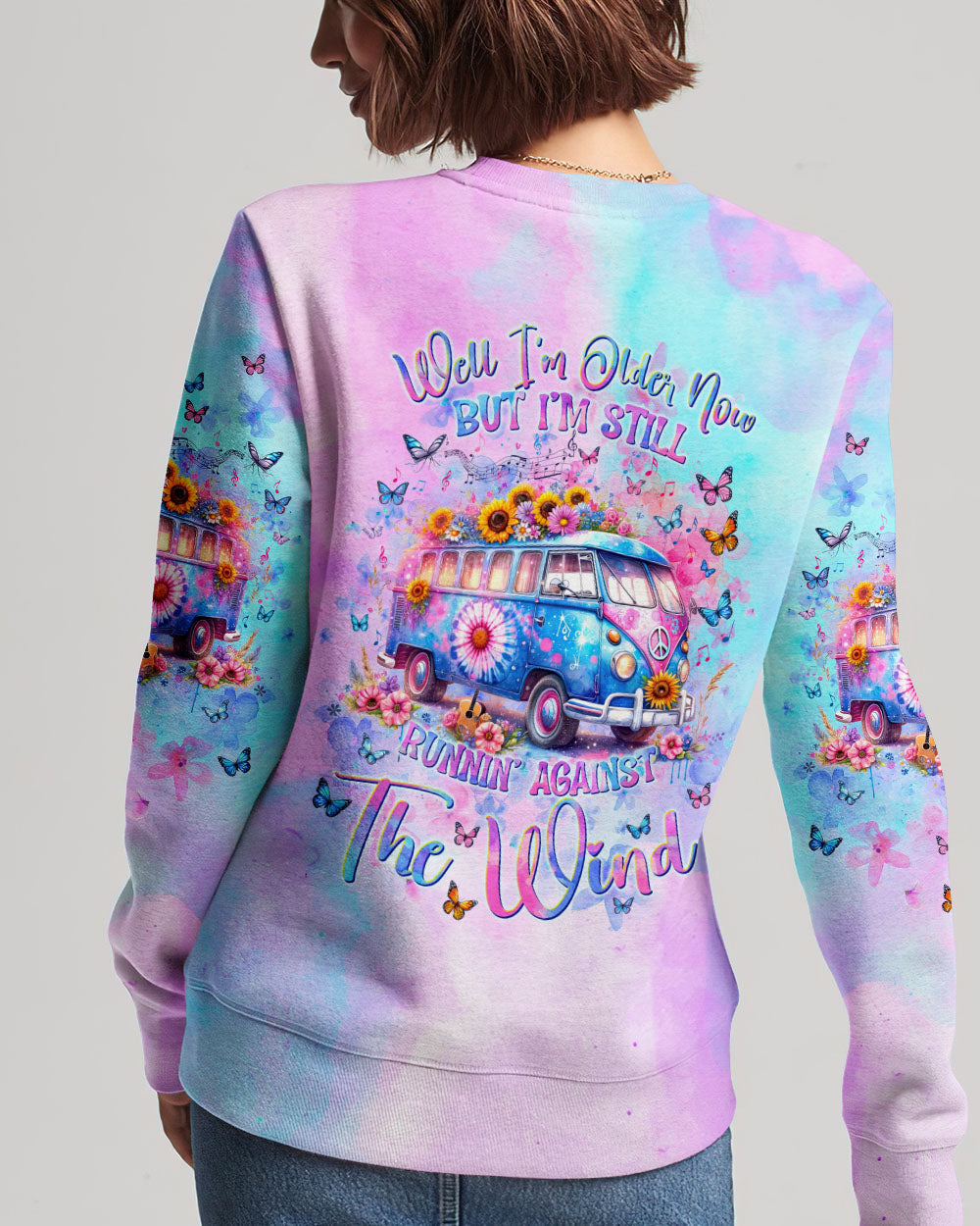 RUNNING AGAINST THE WIND BUS FLORAL ALL OVER PRINT - TLNT2111234