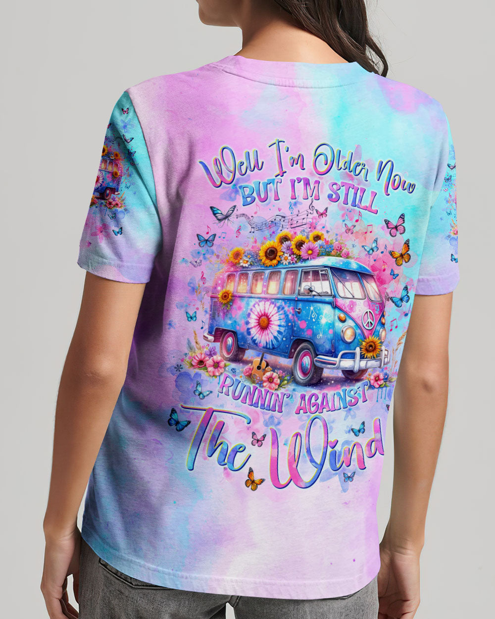 RUNNING AGAINST THE WIND BUS FLORAL ALL OVER PRINT - TLNT2111234