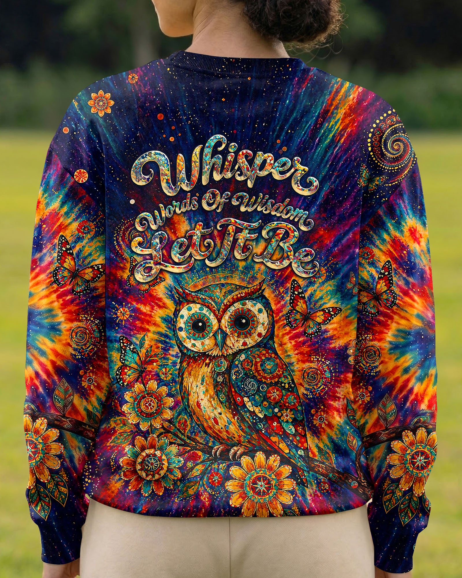 WHISPER WORDS OF WISDOM LET IT BE OWL  ALL OVER PRINT  - TLNT2204261