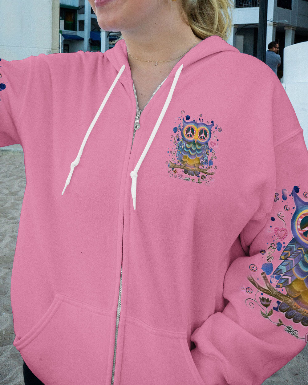 BE YOU THE WORLD WILL ADJUST OWL ALL OVER PRINT - TLNT2208233