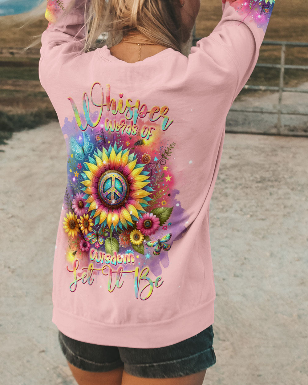 WHISPER WORDS OF WISDOM SUNFLOWER ALL OVER PRINT - TLNT2211231