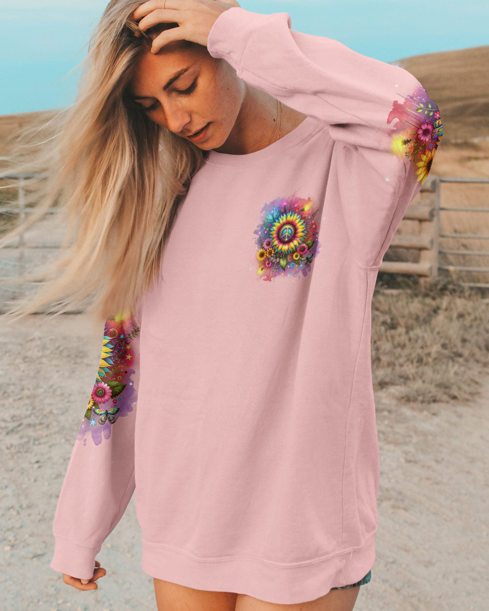 WHISPER WORDS OF WISDOM SUNFLOWER ALL OVER PRINT - TLNT2211231