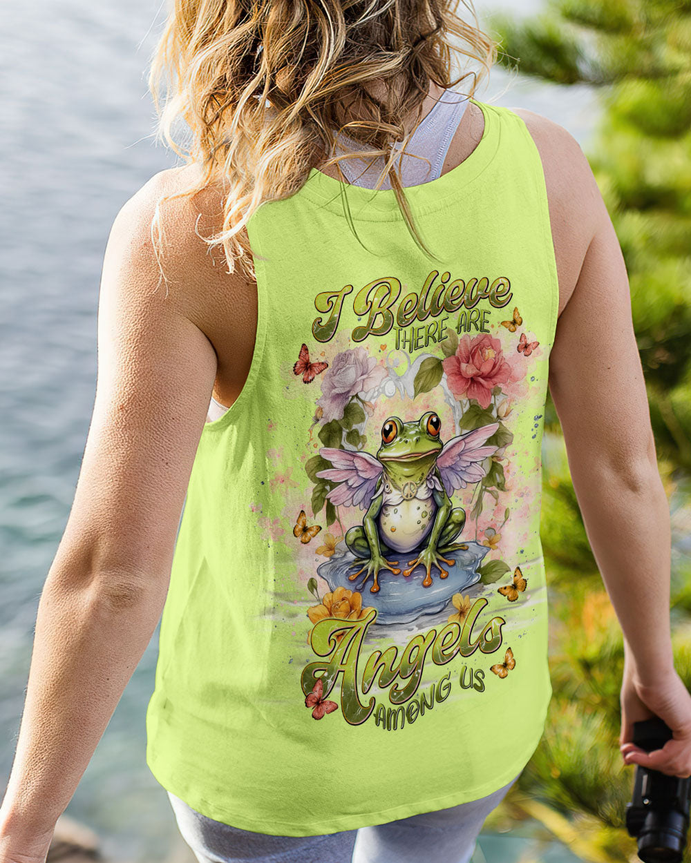 I BELIEVE THERE ARE ANGELS AMONG US FROG WINGS ALL OVER PRINT  - TLNT2211243