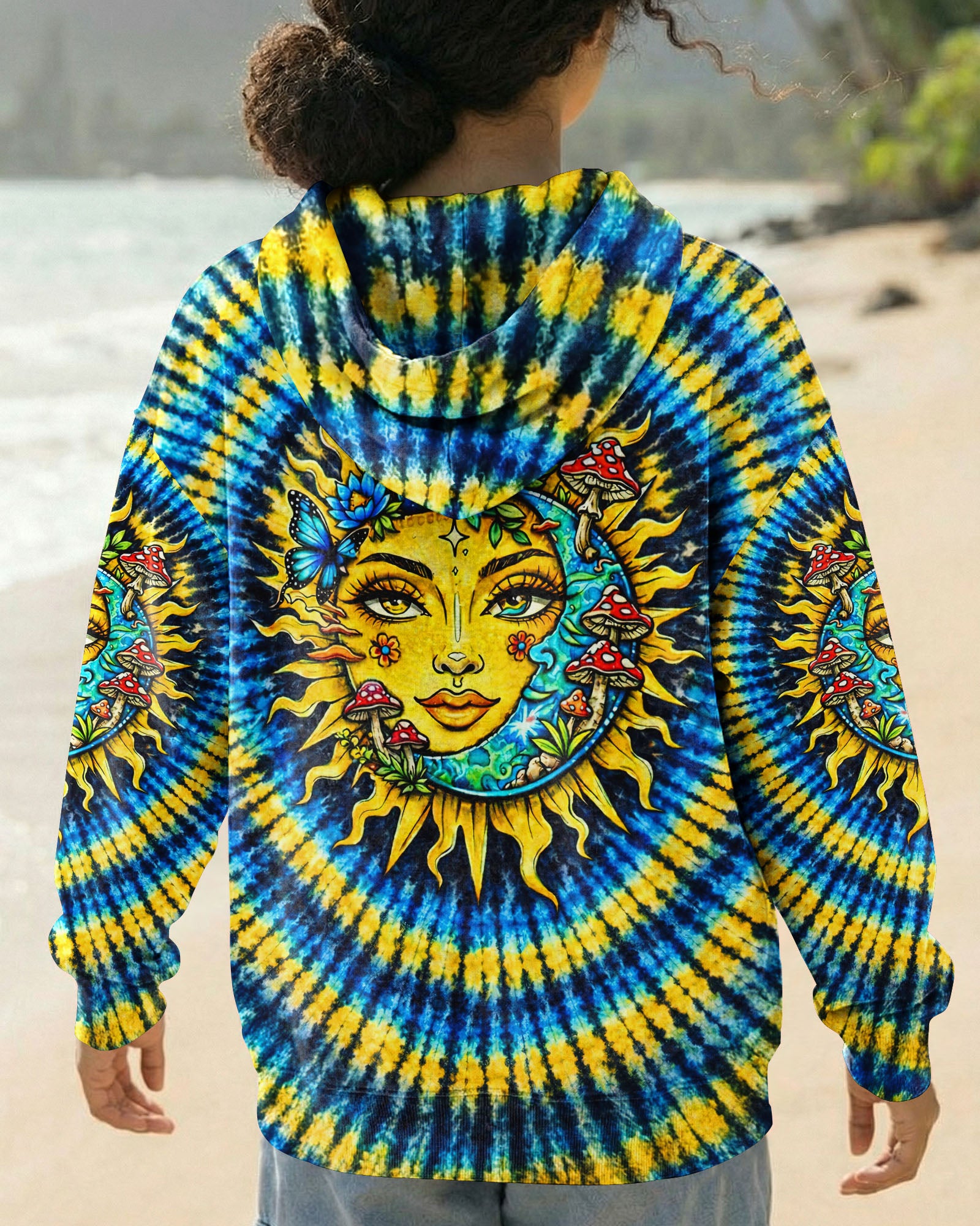 SUN AND MOON SWIRL ALL OVER PRINT  - TLNT2302262