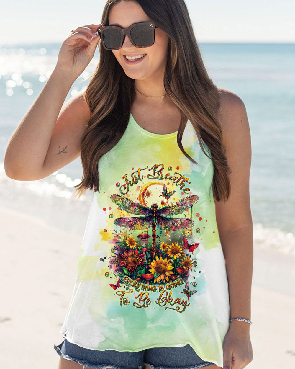 JUST BREATHE DRAGONFLY ALL OVER PRINT - TLNT2309244
