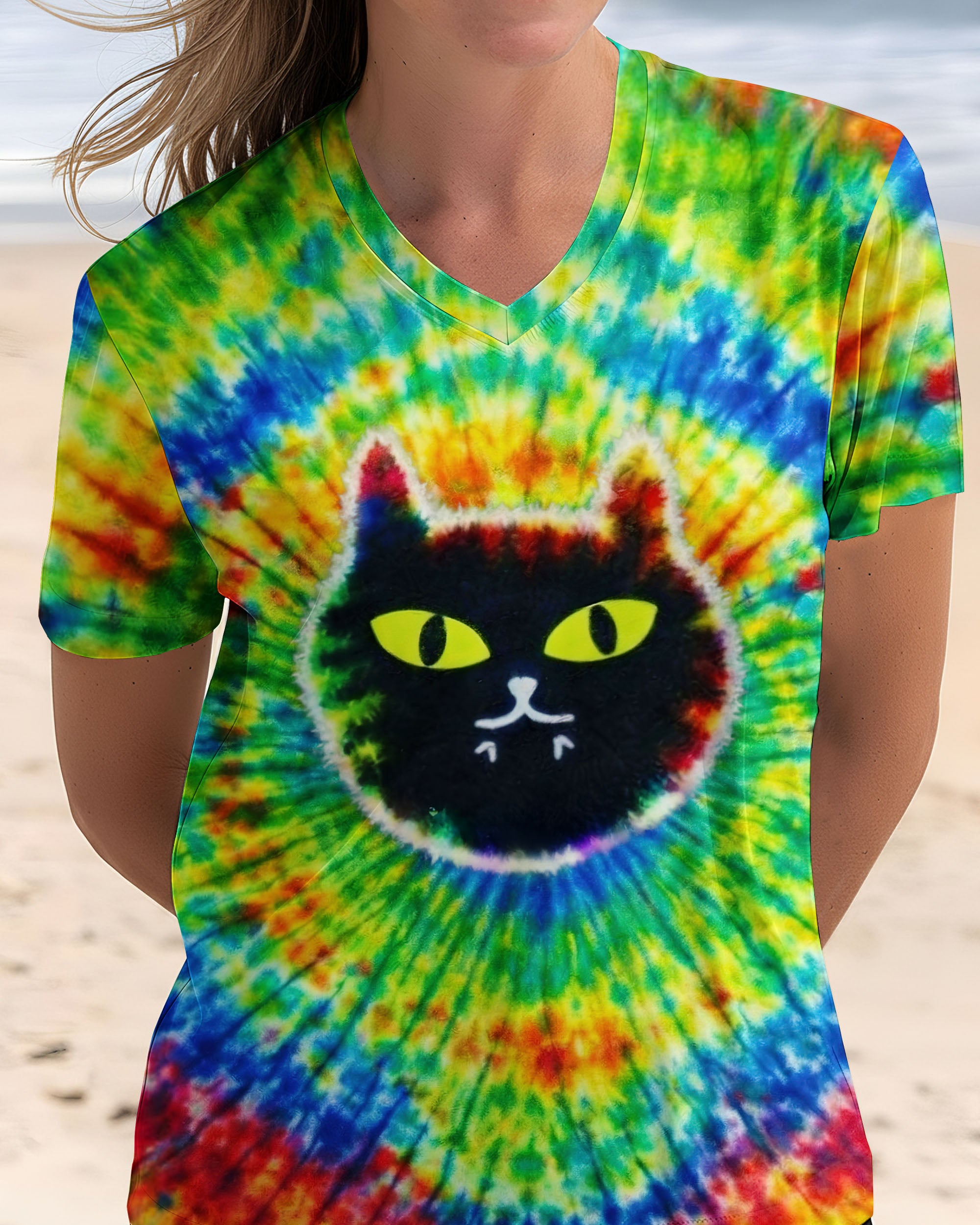 FUNNY CAT SWIRL PATTERN ALL OVER PRINT - TLNT2312253