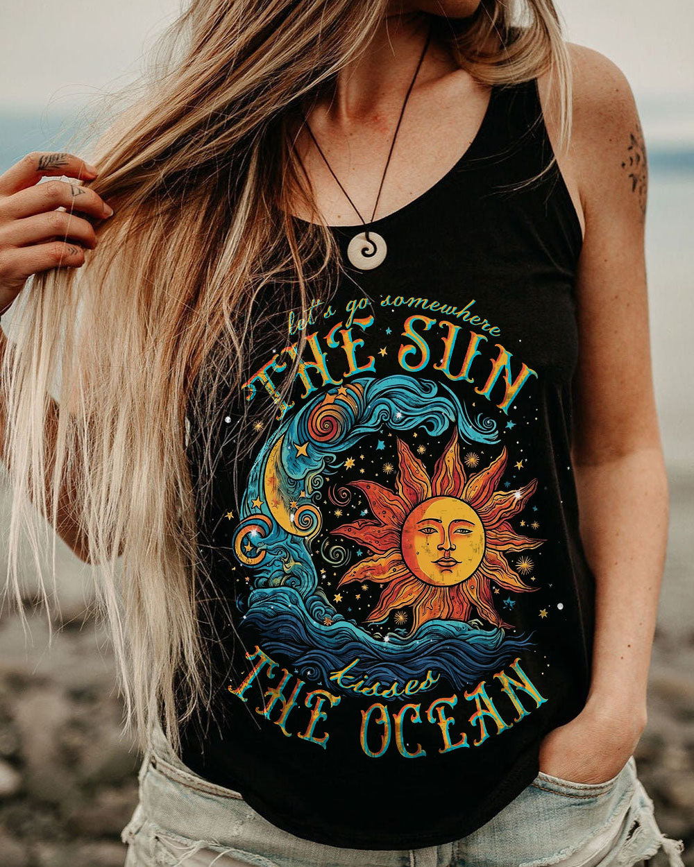 LET'S GO SOMEWHERE THE SUN ALL OVER PRINT - TLNT2405231