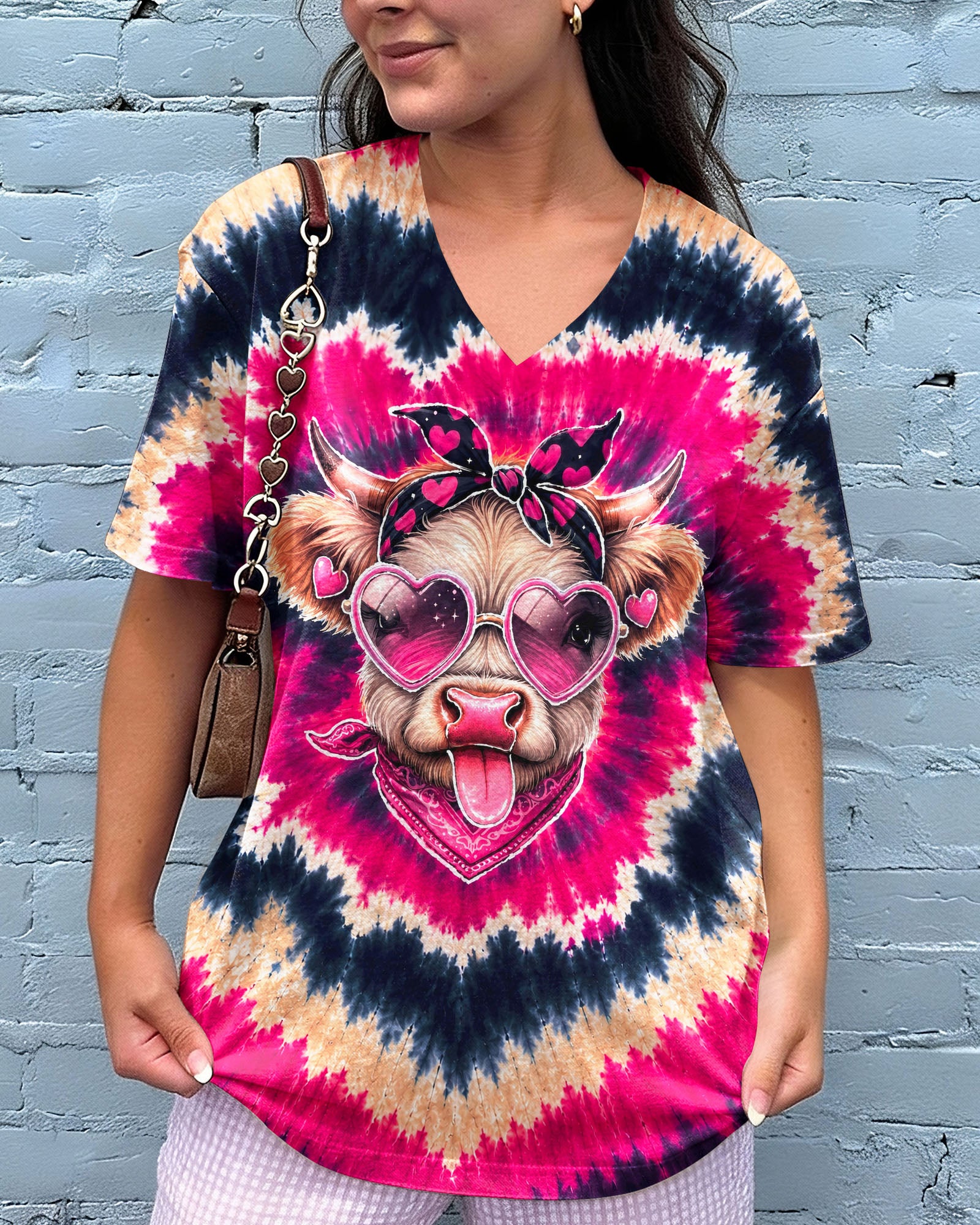 HEIFER COW HEART SWIRL ALL OVER PRINT  - TLNT2406263