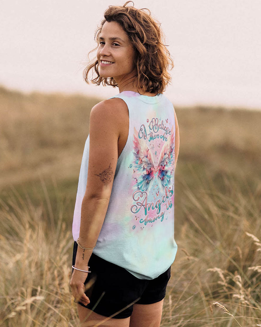 I BELIEVE THERE ARE ANGELS AMONG US ALL OVER PRINT - TLNT2409242