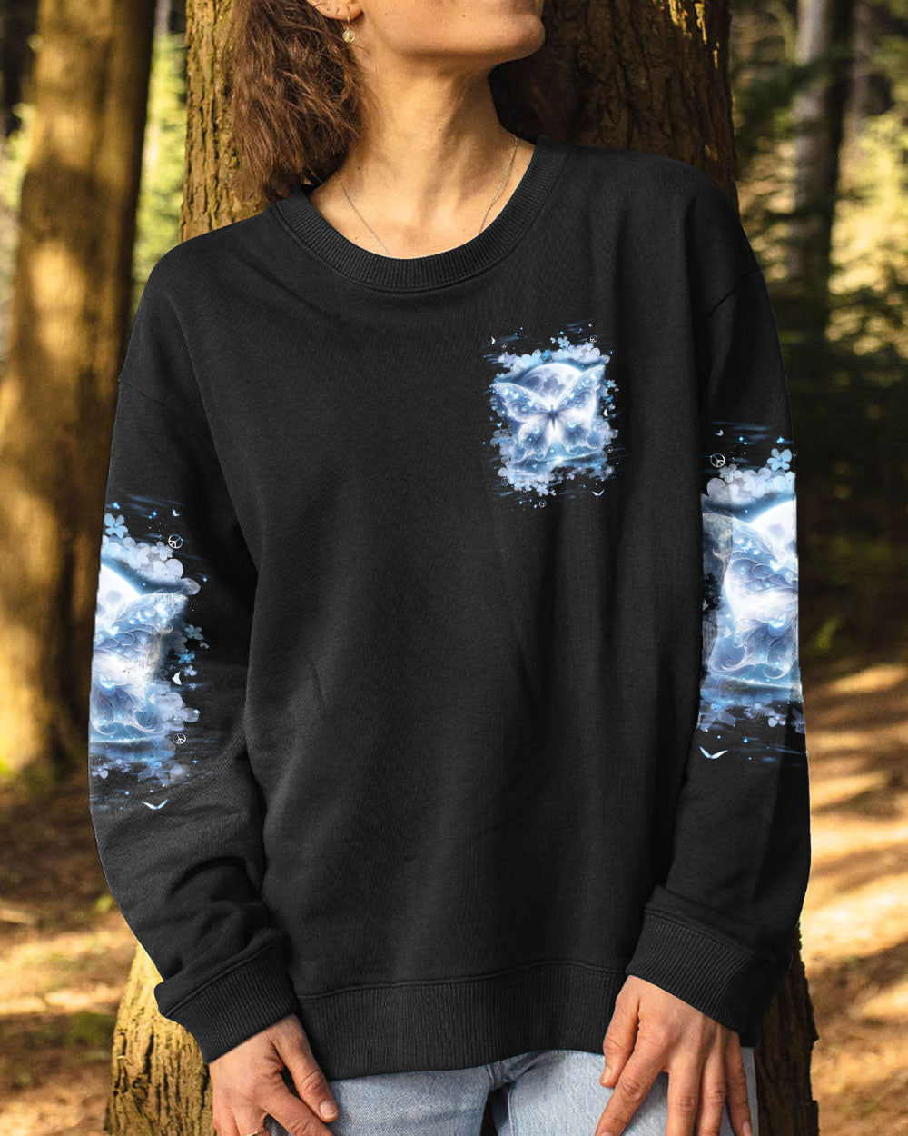 I BELIEVE THERE ARE ANGELS AMONG US BUTTERFLY MOON ALL OVER PRINT - TLNT2602244
