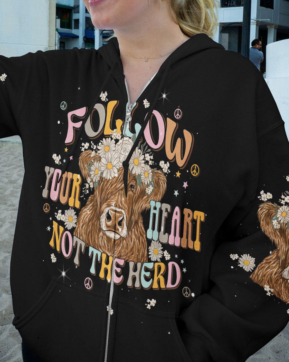 FOLLOW YOUR HEART COW ALL OVER PRINT - TLNT2707231