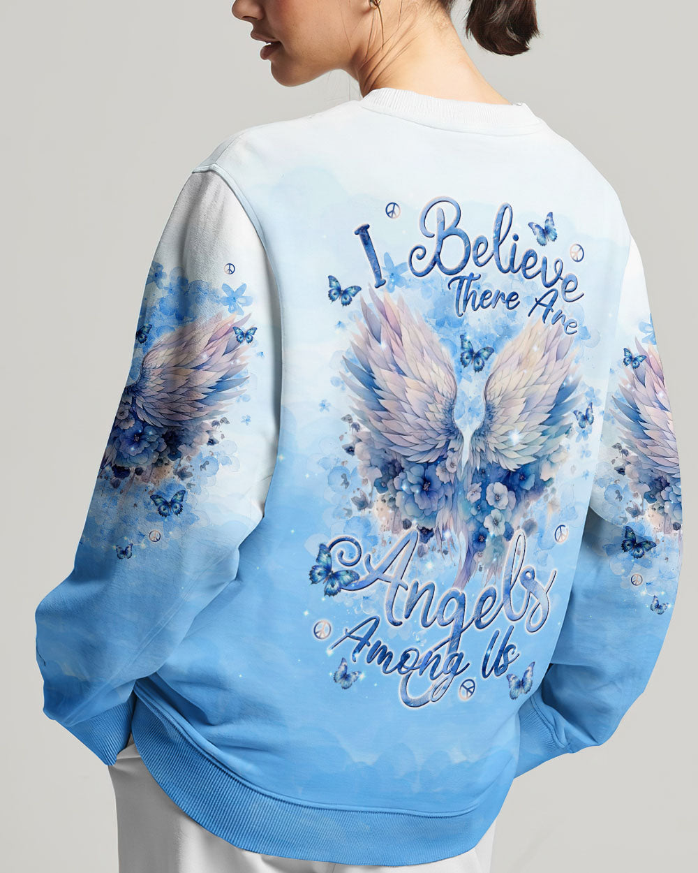 I BELIEVE THERE ARE ANGELS AMONG US WINGS ALL OVER PRINT - TLNT2802244