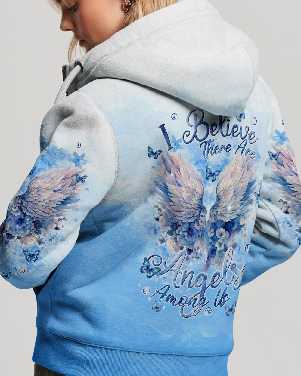 I BELIEVE THERE ARE ANGELS AMONG US WINGS ALL OVER PRINT - TLNT2802244