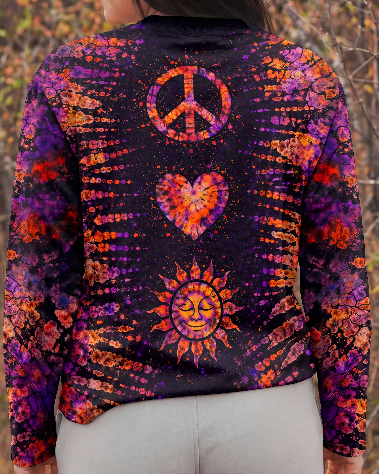 PEACE LOVE SUN SWIRL ALL OVER PRINT - TLNT2803262
