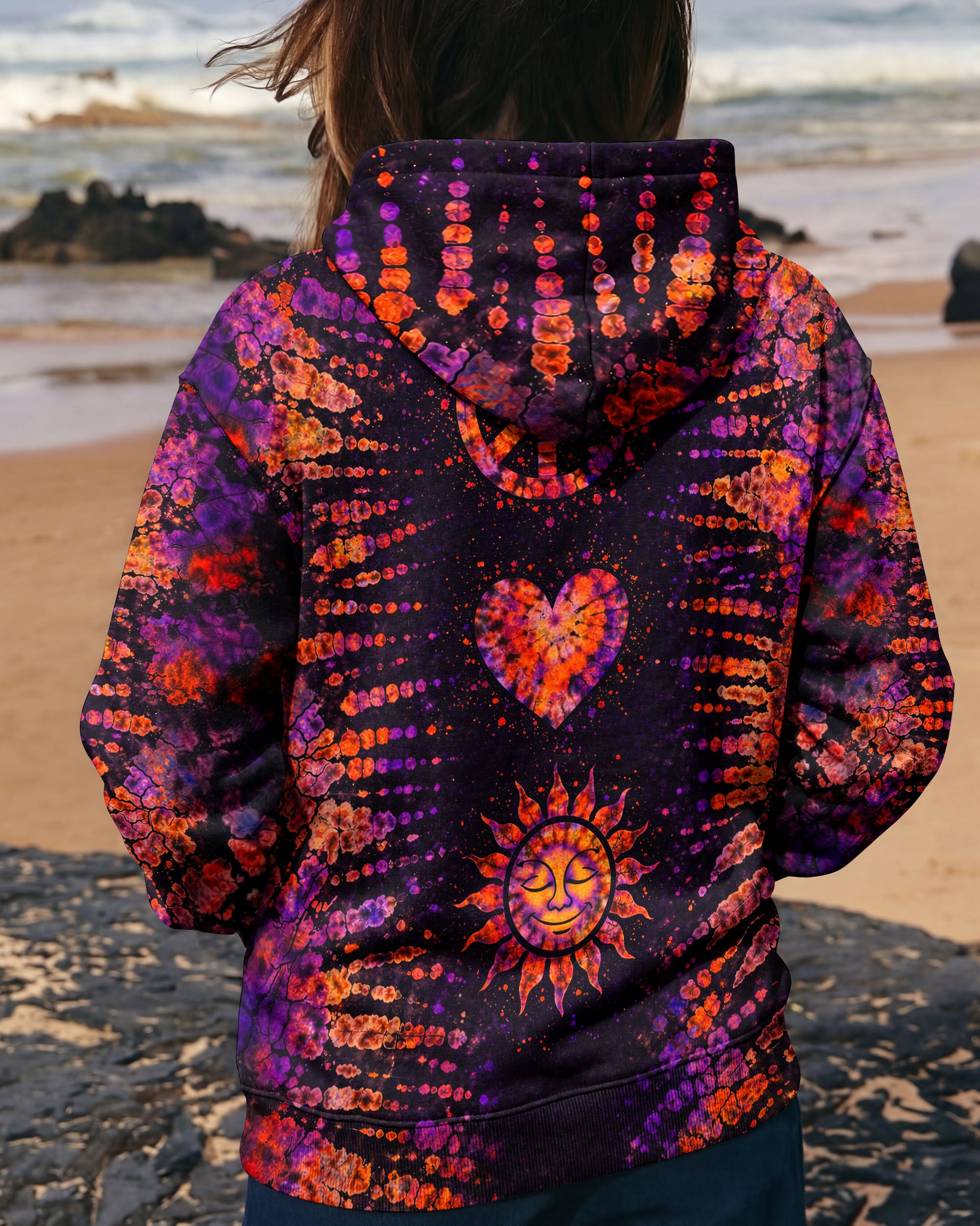 PEACE LOVE SUN SWIRL ALL OVER PRINT - TLNT2803262