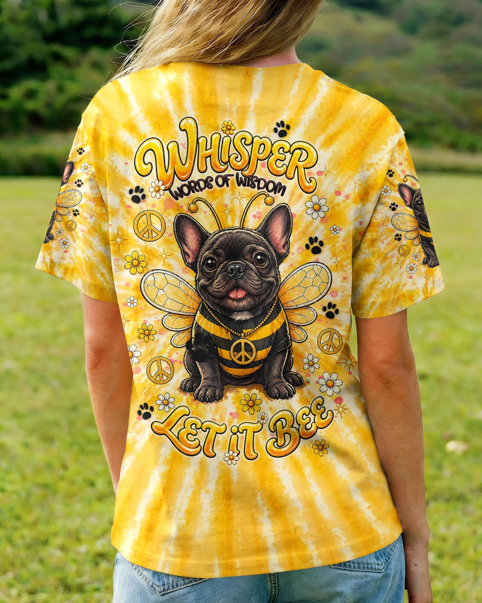 WHISPER WORDS OF WISDOM LET IT BEE FRENCH BULLDOG  ALL OVER PRINT  - TLNT2804262