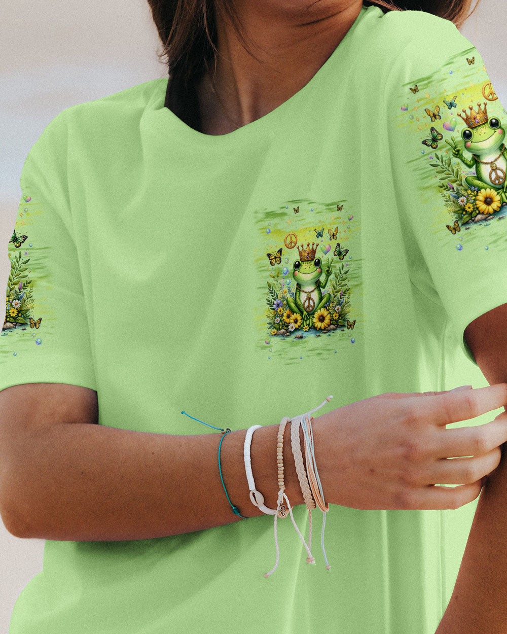 BE YOU THE WORLD WILL ADJUST FROG ALL OVER PRINT - TLNT2811232